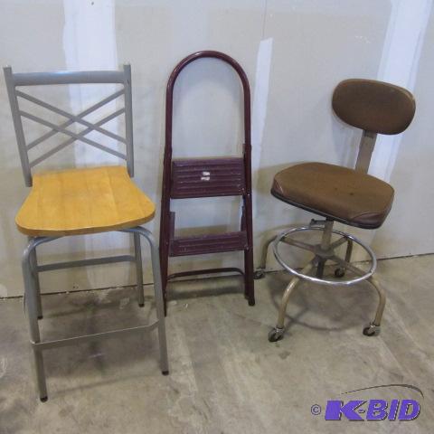 lot 69 image: Three Stools