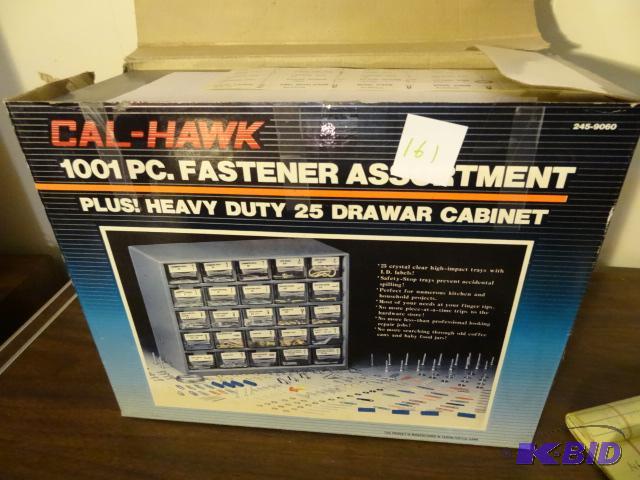 lot 161 image: Cal Hawk 25 Drawer Hardware Cabinet...