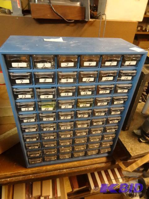 lot 176 image: 60 Drawer Hardware Cabinet...