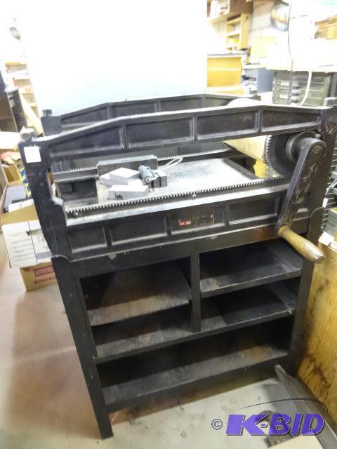 lot 2 image: Vandercook Truss Proff Press. In Basement. Bu...