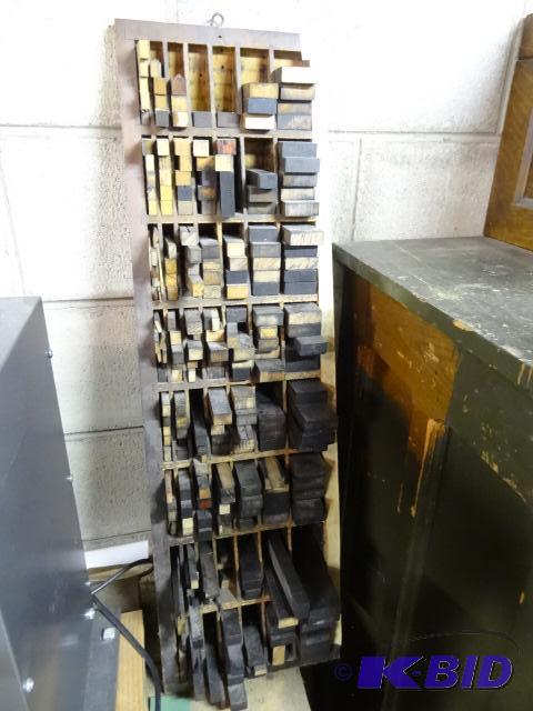 lot 27 image: Furniture Cabinet Filled with Wood Blocking...