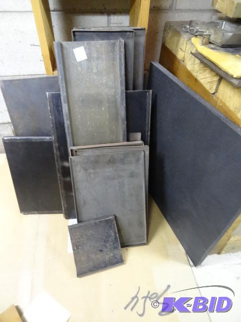 lot 30 image: Misc Galley Trays. 2 are Brass 1800s Era...