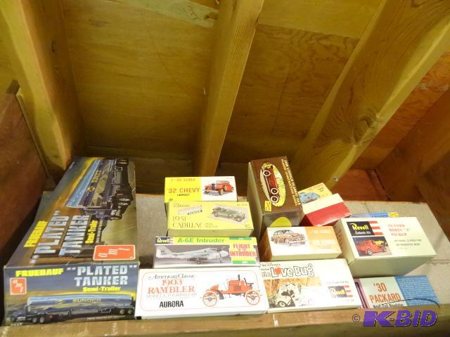 lot 44 image: Vintage Plastic Model Kits. All are New...