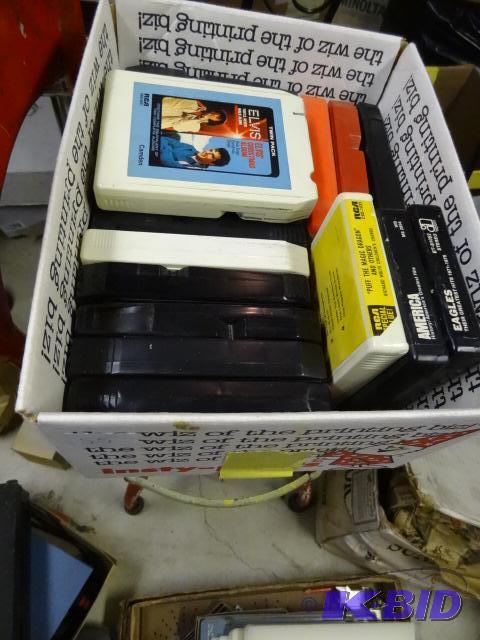 lot 55 image: Box of Misc 8 Track Tapes...