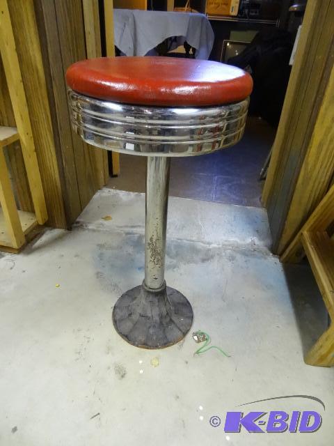 lot 63 image: Vintage Ice Cream Parlor Stool...