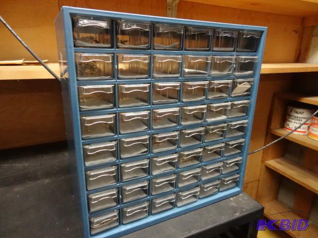 lot 79 image: 48 Drawer Hardware Bin Misc Jewelry Making Su...