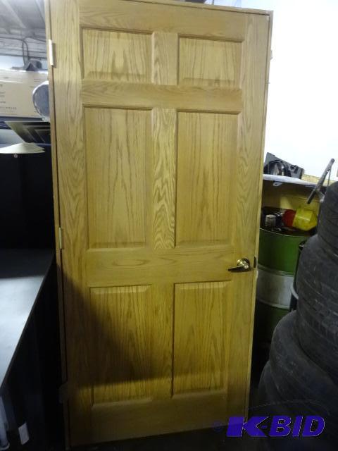 36 x 80 solid 6 panel door....