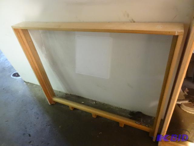 Glass framed window. 50 x 40...