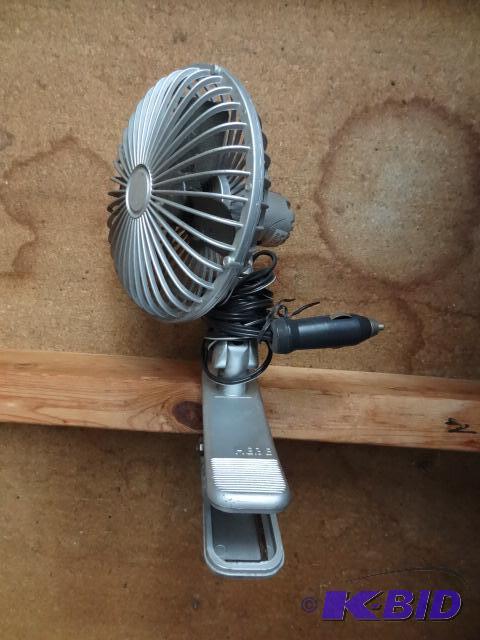 lot 60 image: 12 volt clip on fan...