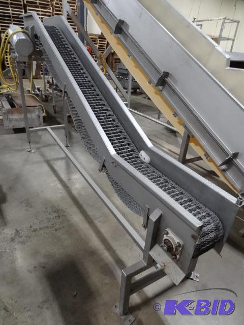 Stainless conveyor. Stationary. 8 x 112. 220 ...