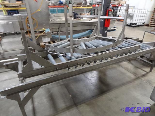 3 pieces of stainless conveyor. 18 x 240 tota...