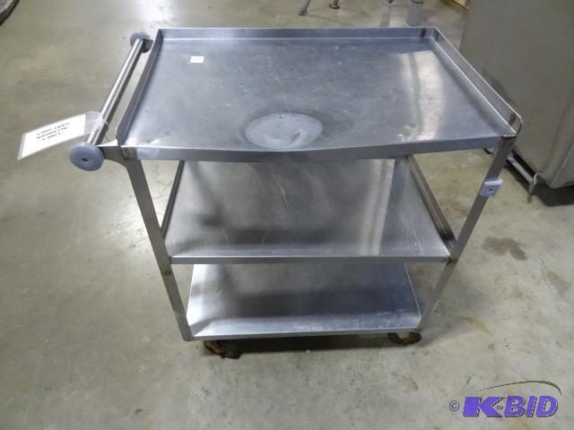 Stainless cart. 18 x 27 x 32...