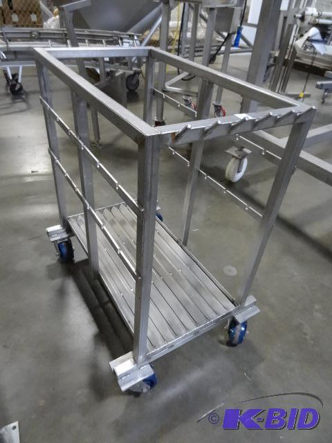 Specialty stainless cart on wheels. 19 x 32 x...