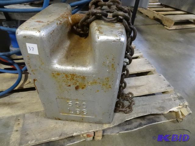 500 lb weight...