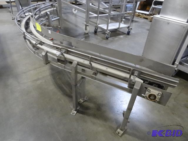 Stainless packaging line conveyor. 108&quot ...