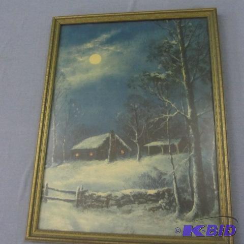 lot 101 image: Vintage Framed Print