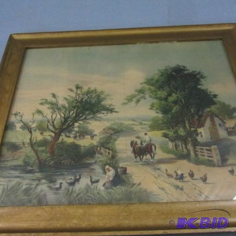 lot 104 image: Vintage Framed Print