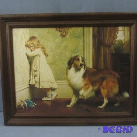 lot 109 image: Girl and Collie