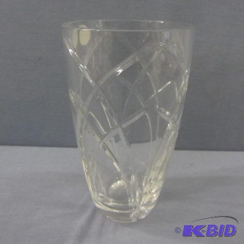 lot 23 image: Prague Lead Crystal Vase