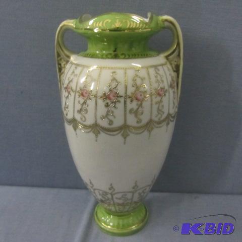 lot 35 image: Fancy Hand Painted Vase