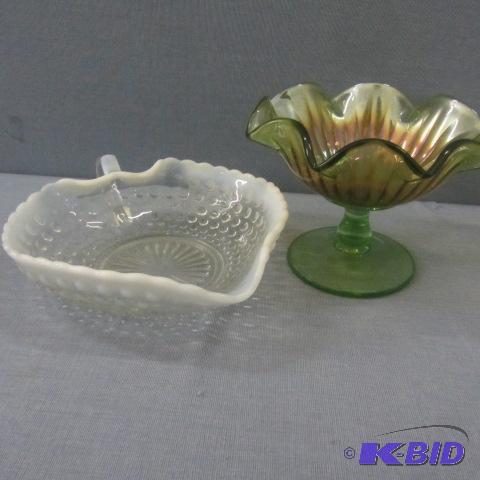 lot 44 image: Opalescent Hobnail, Carnival