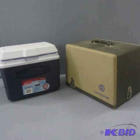lot 96 image: Cooler, Slide Projector