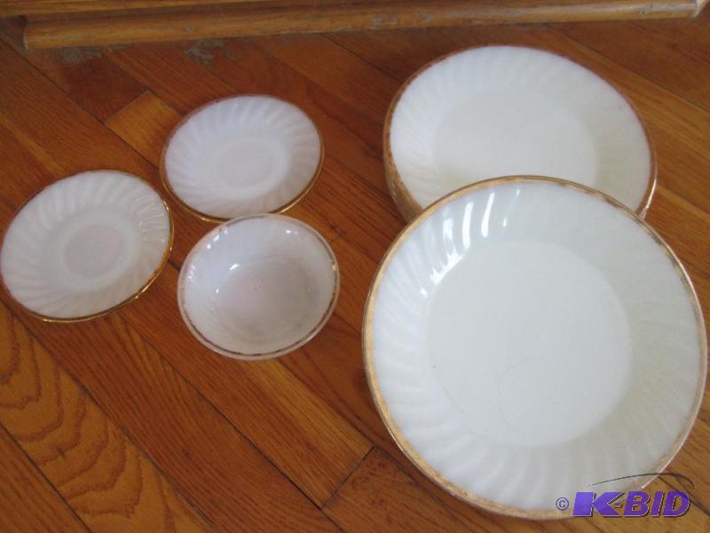 Fire King oven ware, 8 plates 2 saucers and a...