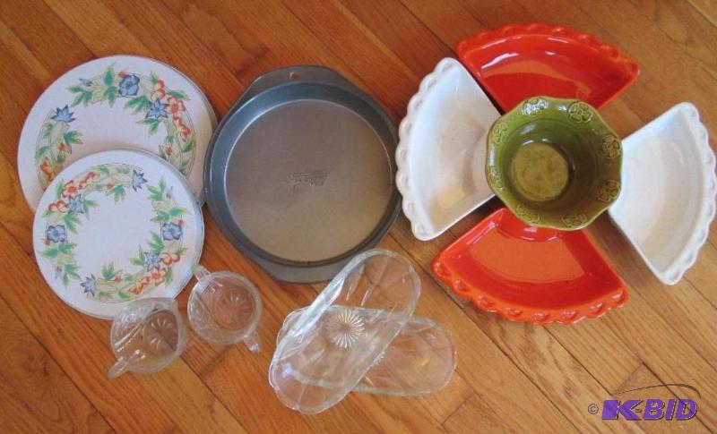 Vintage glass and tins...