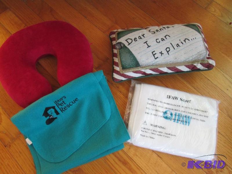Lot of pillows, memory foam neck support and ...