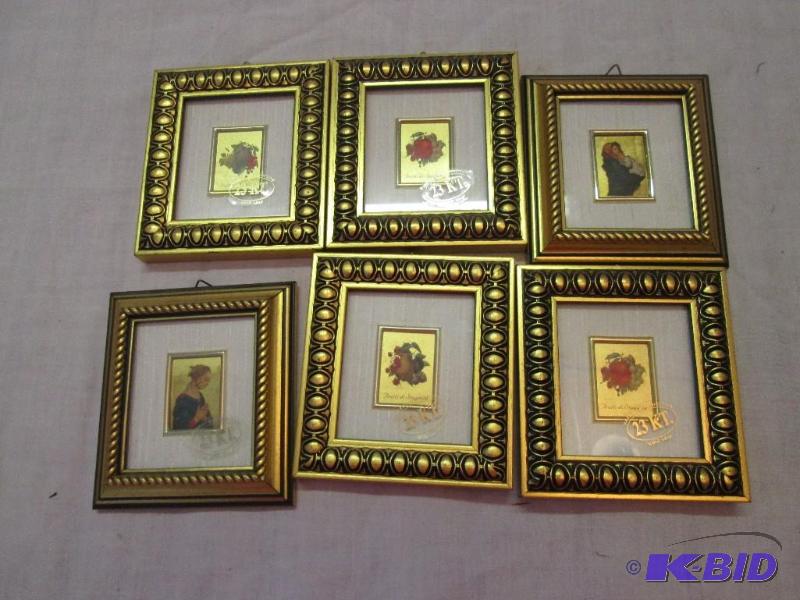 mixed lot of mini pictures with Certificate o...