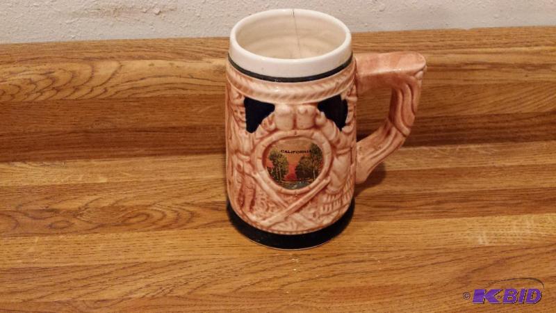 old California mug is cracked but looks very ...
