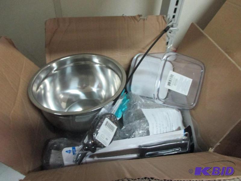 box of kitchen stuff...