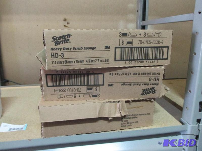 3 boxes of scotch scrub sponges...
