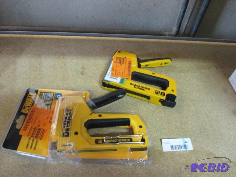 2 dewalt staplers...