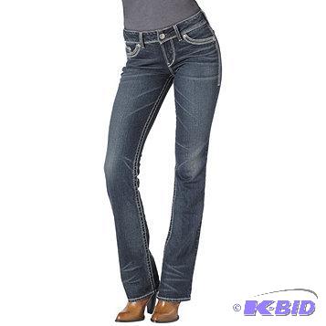New&nbspSilver Misses Suki Slim Boot-Cut Jea...