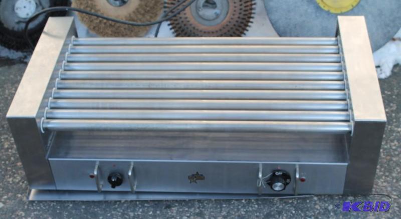lot 11 image: Hot Dog Large Roller Grill Front and Rear Hea...