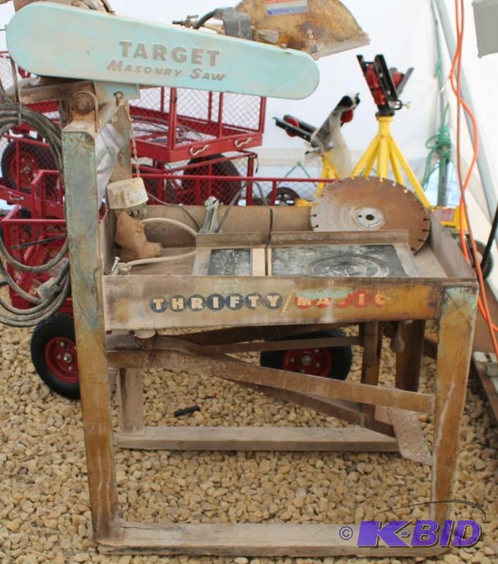 lot 13 image: Masonry Saw  Target Saw Model # 14 TMG -...