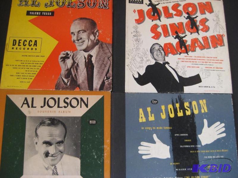 lot 29 image: 1940s Vintage Al Jolson Record Collection Ne...