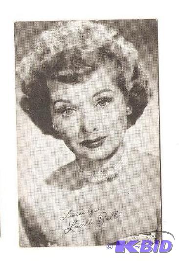1950s Lucille Ball Arcade Card