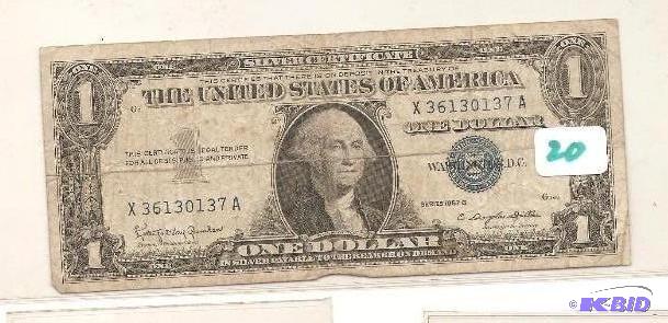 1957 Series B Silver Certificate