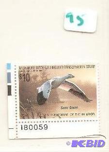 Migratory Waterfowl Stamp 1988 Never Used