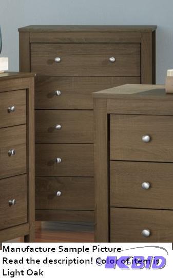 lot 103 image: Lancashire 5 Drawer Chest - Light Oak - ...