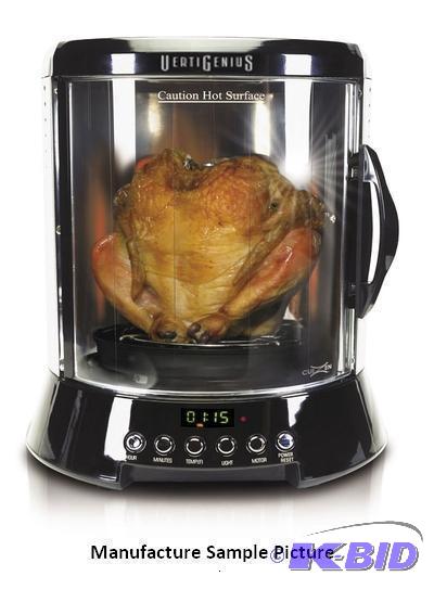 lot 104 image: Vertigenius Vertical Rotisserie - Model CUI76...