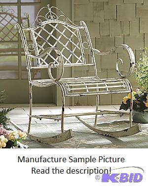 lot 12 image: Bordeaux Rustic Rocking Chair - French White ...