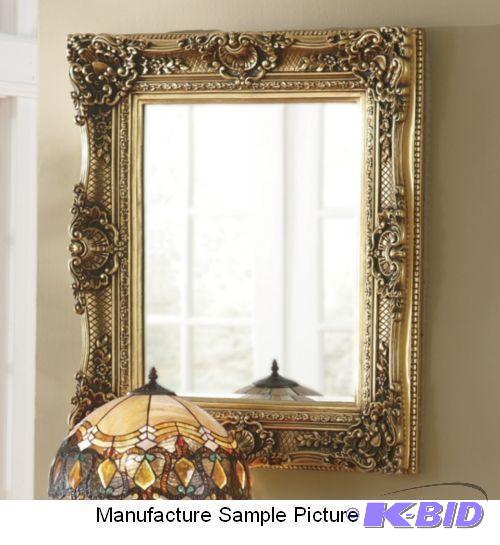lot 147 image: Gold Ornate Mirror - 34" x 31" - Re...