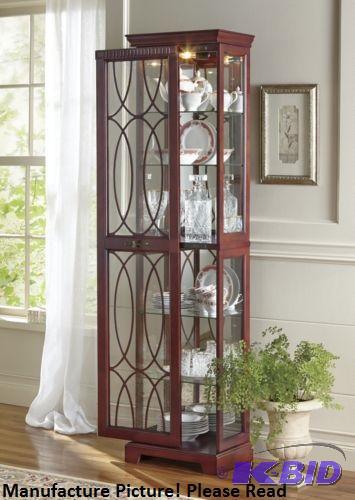 lot 164 image: Anastasia Lighted Curio Cabinet - Beautiful o...