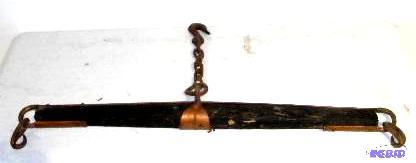 lot 189 image: Antique OXHorse Tree HarnessYoke - 37"...