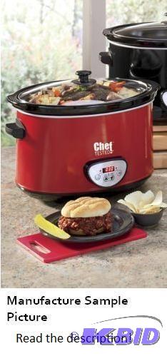 lot 32 image: Chef Tested 8.5 Quart Digital Slow Cooker - R...