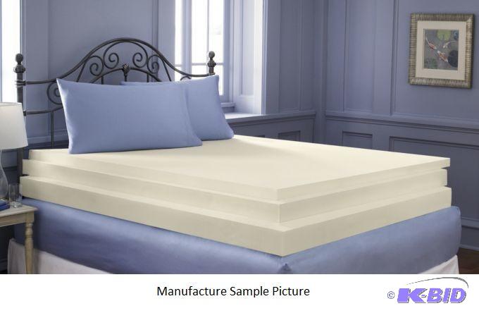 lot 35 image: Memory Foam Mattress Topper - Is constructed ...