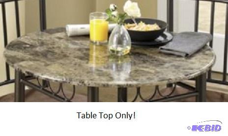 lot 43 image: Faux Marble Table Top - Top Only - 30" ...
